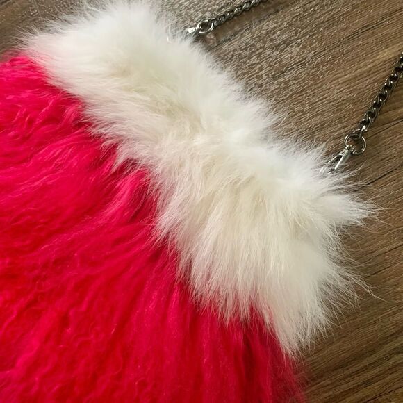 Handmade Genuine Mongolian Lamb Fur Shoulder Bag/Crossbody - Picture 12 of 14